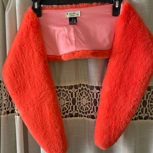 Anthropologie faux fur wrap